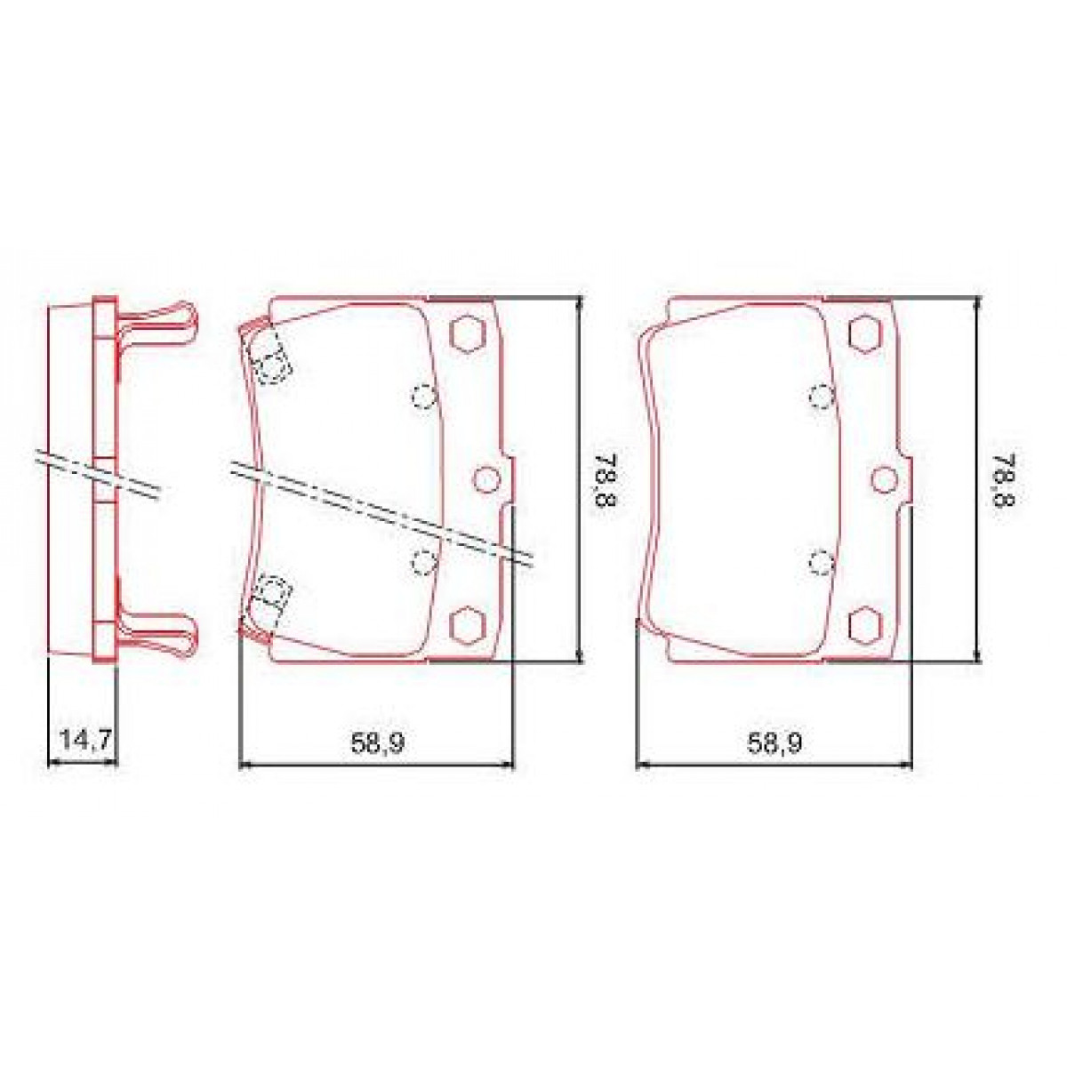 Pastilhas Freio Traseiro Ferodo Mitsubishi Pajero Sport 97/04 HQF4046AC - 2