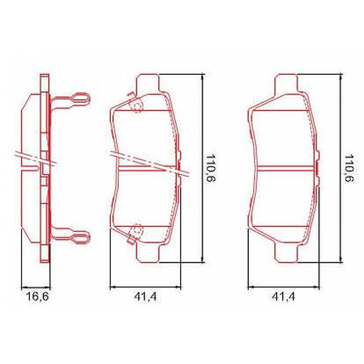 Pastilhas Freio Traseiro Ferodo Nissan Pathfinder 08/12 Xterra 08/12 HQF4048AC - 2