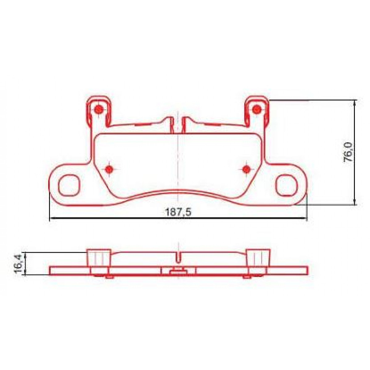 Pastilhas Freio Traseiro Ferodo Porsche Cayenne 11/17 Touareg 11/17 HQF4127AC - 2