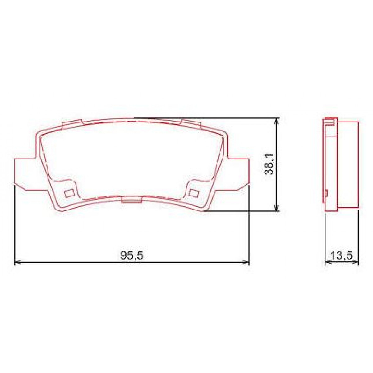 Pastilhas Freio Traseiro Ferodo Toyota Corolla 02/08 HQF2177C - 2