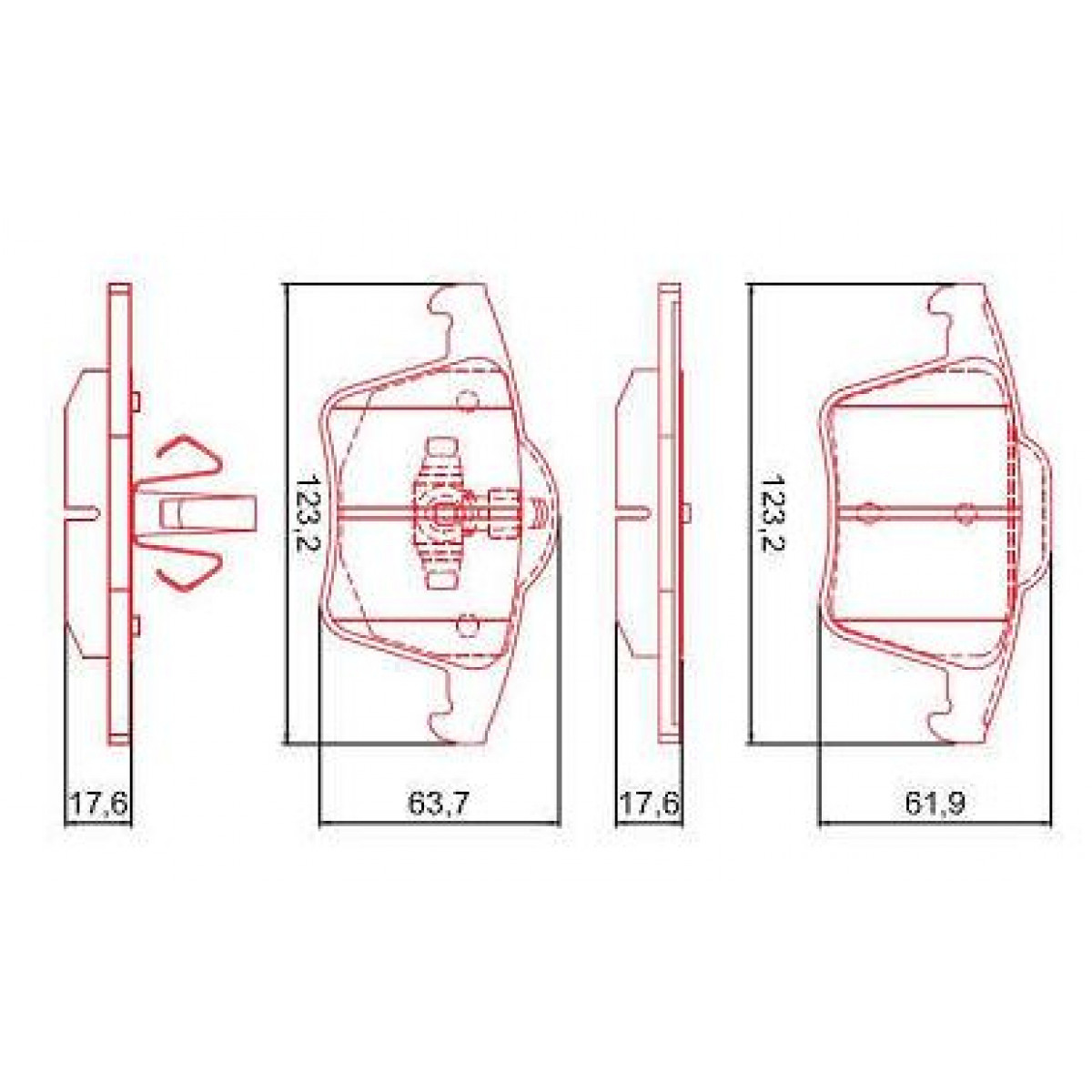 Pastilhas Freio Traseiro Ferodo Volvo Xc90 02/14 HQF2396C - 2
