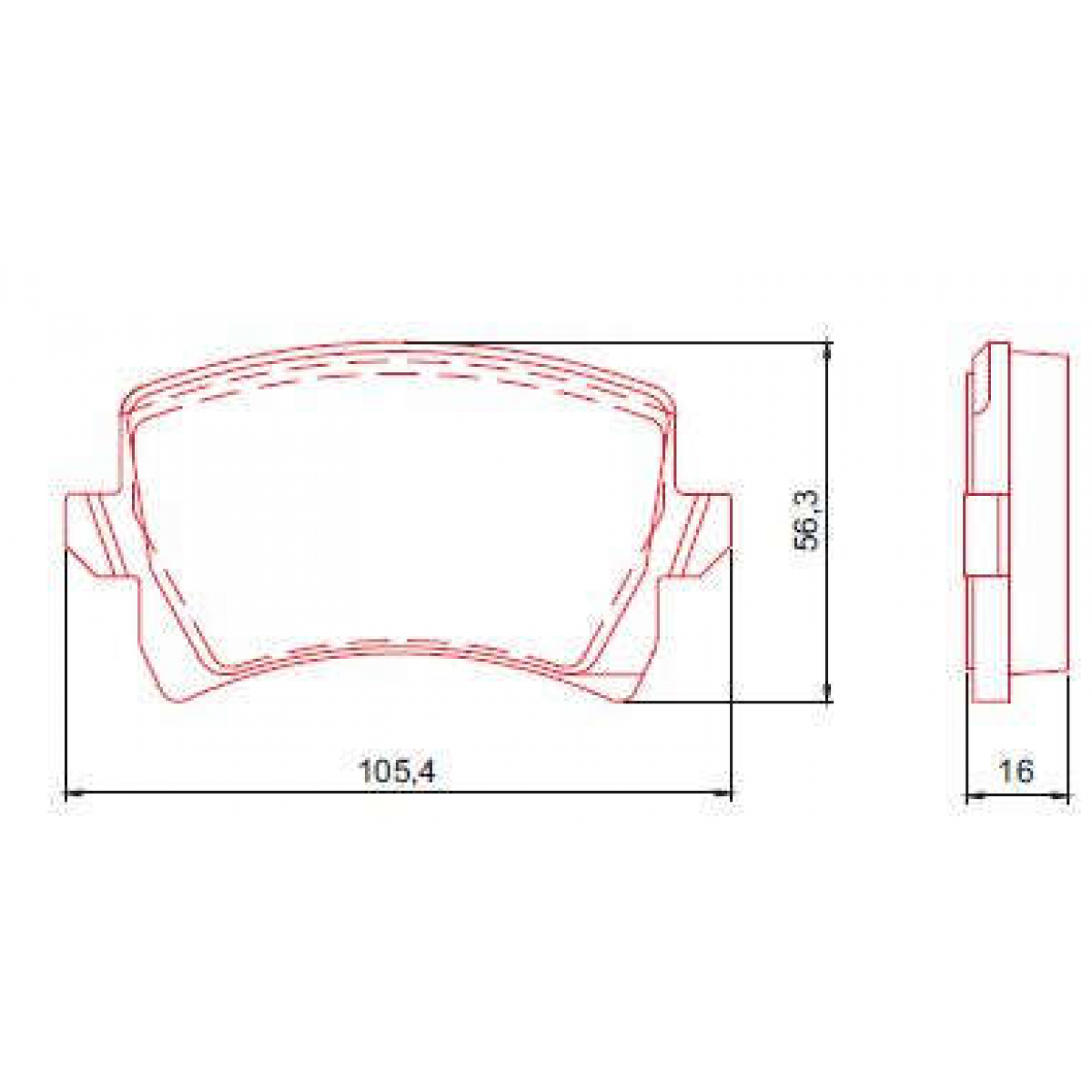 Pastilhas Freio Traseiro Ferodo Vw Jetta 10/17 Passat 10/17 Tiguan 08/17 HQF4106C - 2