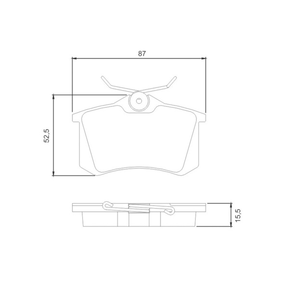Pastilhas Freio Traseiro Jurid Audi A1 11/19 A3 99/06 C3 02/12 C4 09/18 HQJ2085 - 2