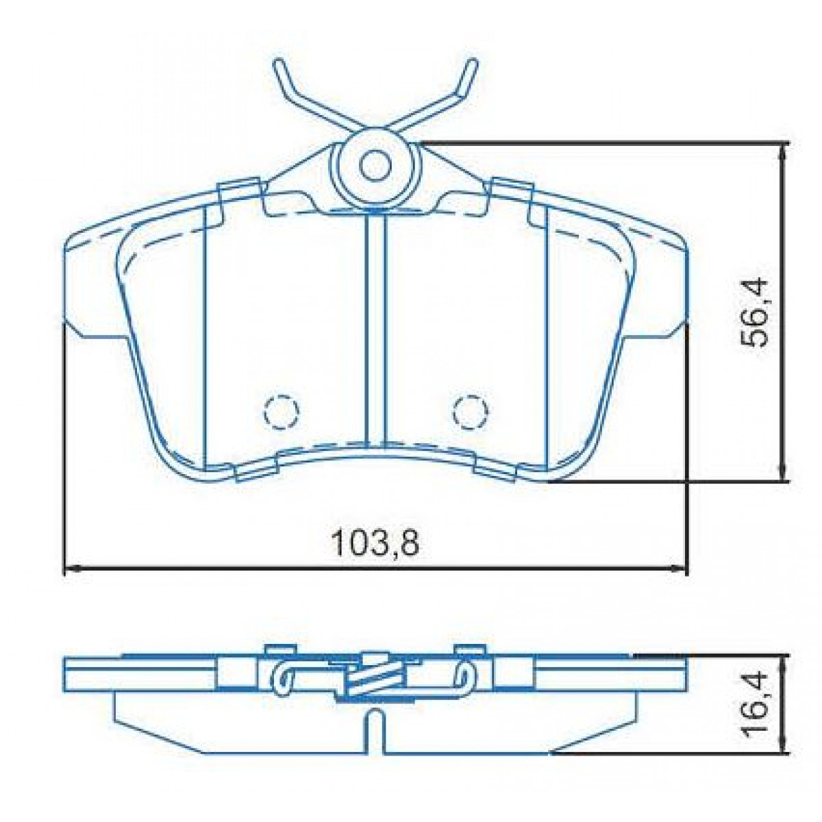 Pastilhas Freio Traseiro Jurid Citroën C4 10/18 3008 10/19 5008 10/19 HQJ2354 - 2