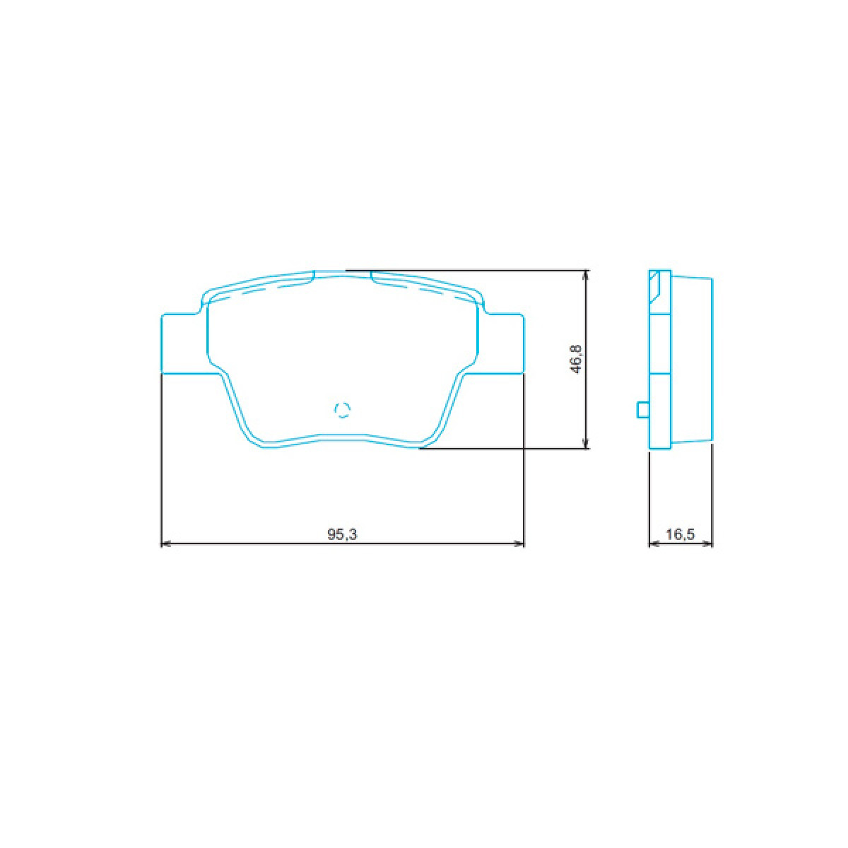 Pastilhas Freio Traseiro Jurid Citroën C4 Pallas 05/13 307 04/11 408 11/19 HQJ2301 - 2