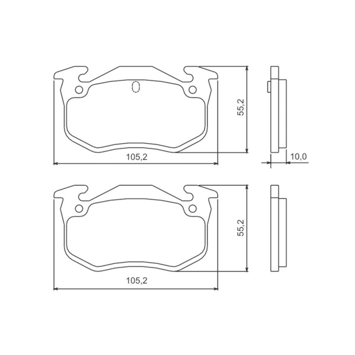 Pastilhas Freio Traseiro Jurid Citroën Xsara 97/00 Zx 93/98 106 91/03 206 02/03 HQJ2176 - 2