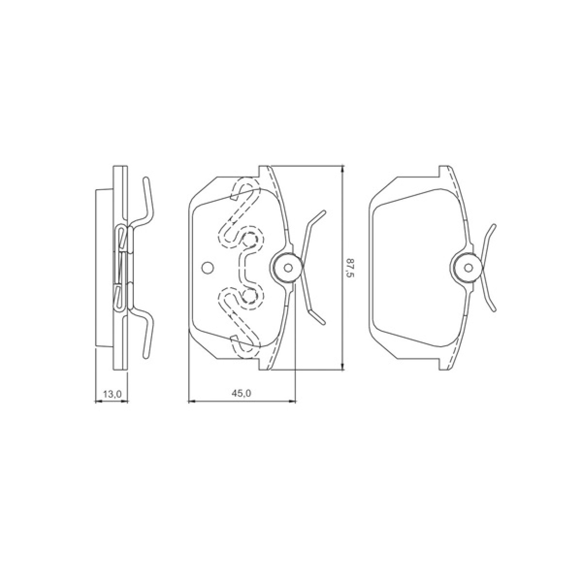 Pastilhas Freio Traseiro Jurid Fiat 155 92/98 Punto 93/99 Tipo 93/98 HQJ2123 - 2