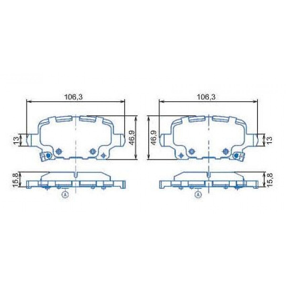 Pastilhas Freio Traseiro Jurid Gm Cruze17/19 Equinox 18/19 HQJ2349A - 2