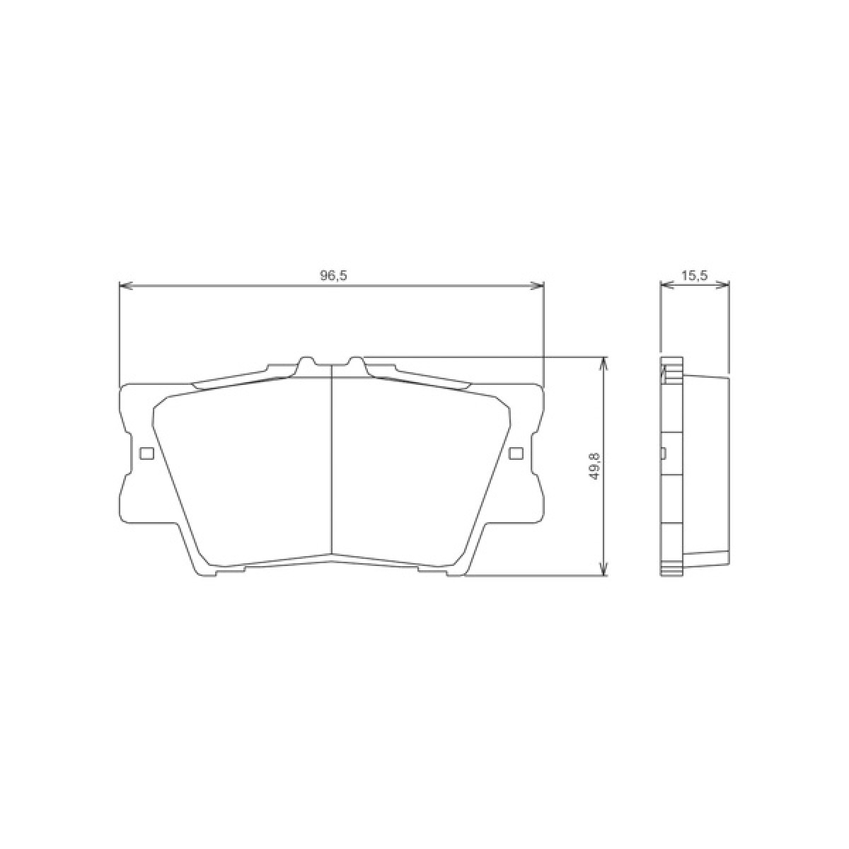 Pastilhas Freio Traseiro Jurid Lexus Es350 07/10 Camry 06/11 Rav4 05/12 HQJ2278 - 2