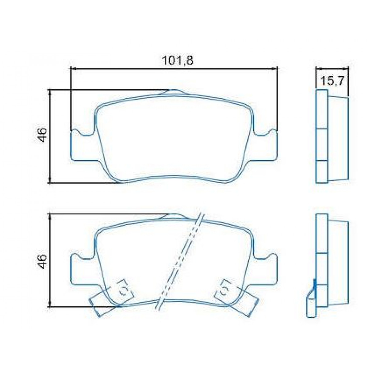 Pastilhas Freio Traseiro Jurid Toyota Corolla 08/12 HQJ2228A - 2