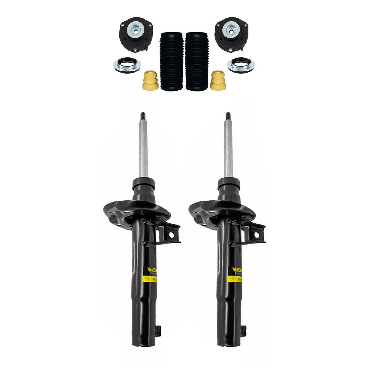 2 Amortecedores Dianteiros Monroe + Kits Jetta 1.4 50mm16/17