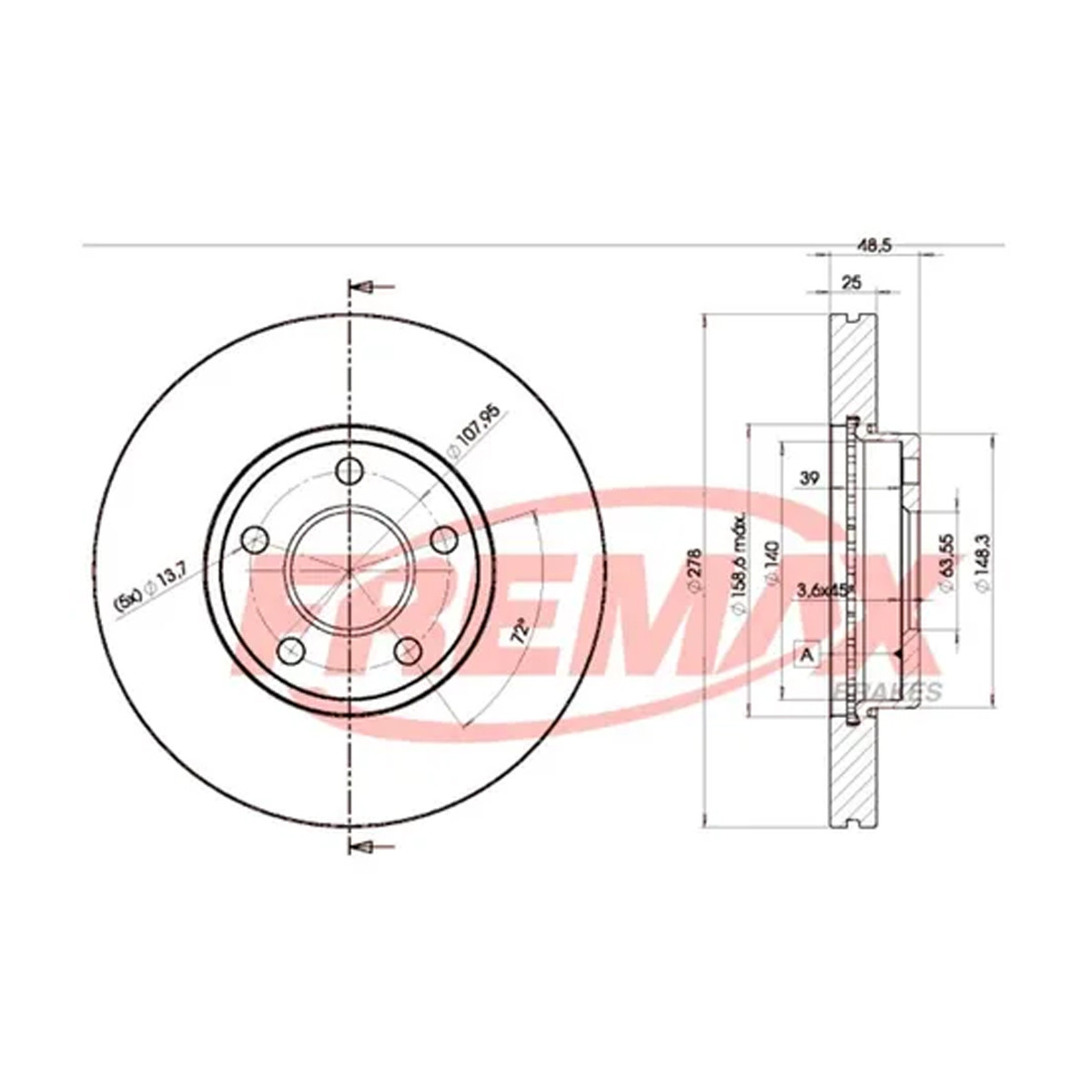 Kit Freio Dianteiro Disco Pastilha Focus 2.0 16v 2014/2019 - 2