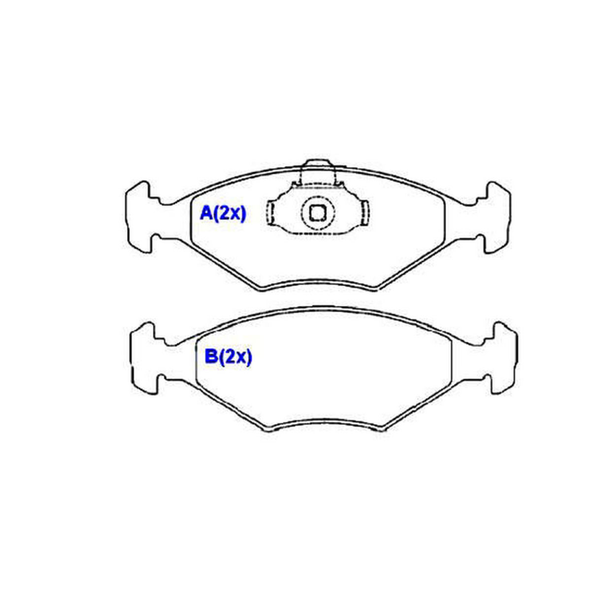 Pastilha Freio Dianteiro Syl Palio Siena Palio Weekend - 2