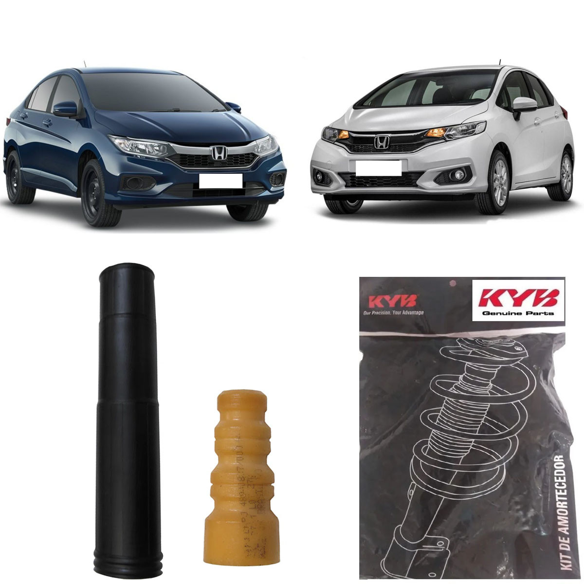 Kit Amortecedor Traseiro Kayaba Honda Fit City 2009/2021 SB0053