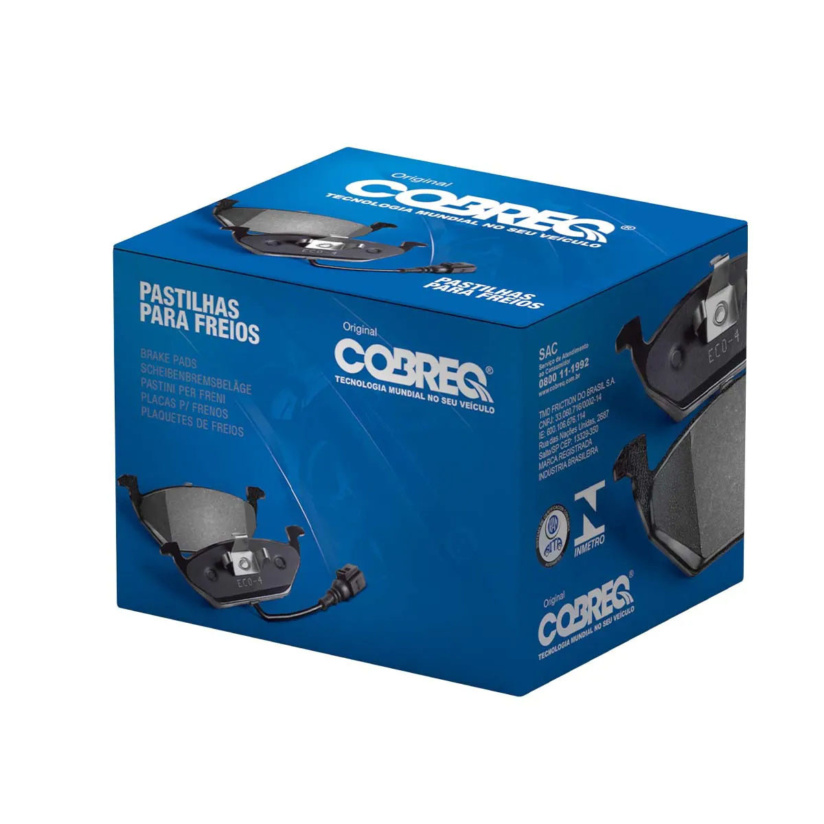 Pastilha Freio Dianteiro Cobreq Daily 35s14 45s14 55c16 07/