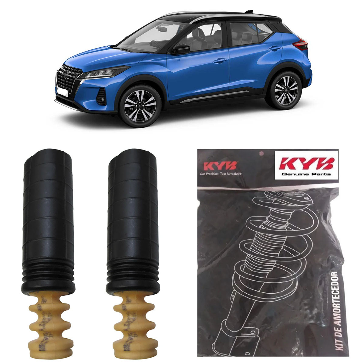Kit Amortecedor Traseiro Kayaba Nissan Kicks 2016/ (Par)