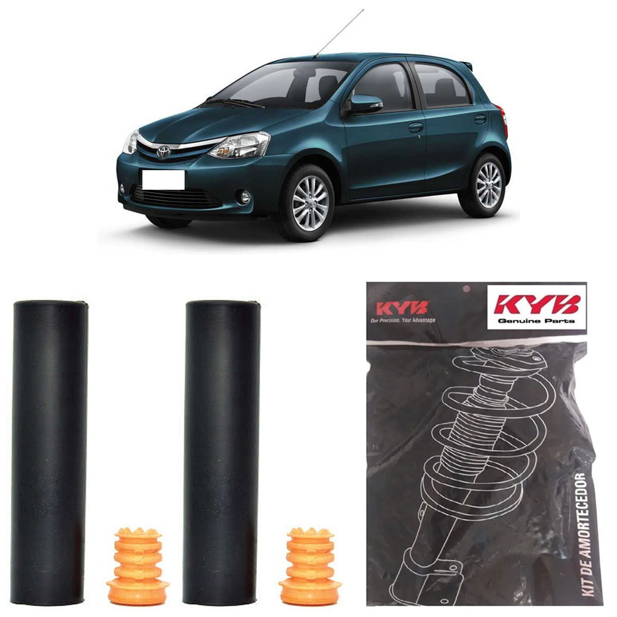 Kit Amortecedor Traseiro Kayaba Toyota Etios 2013/ (Par)
