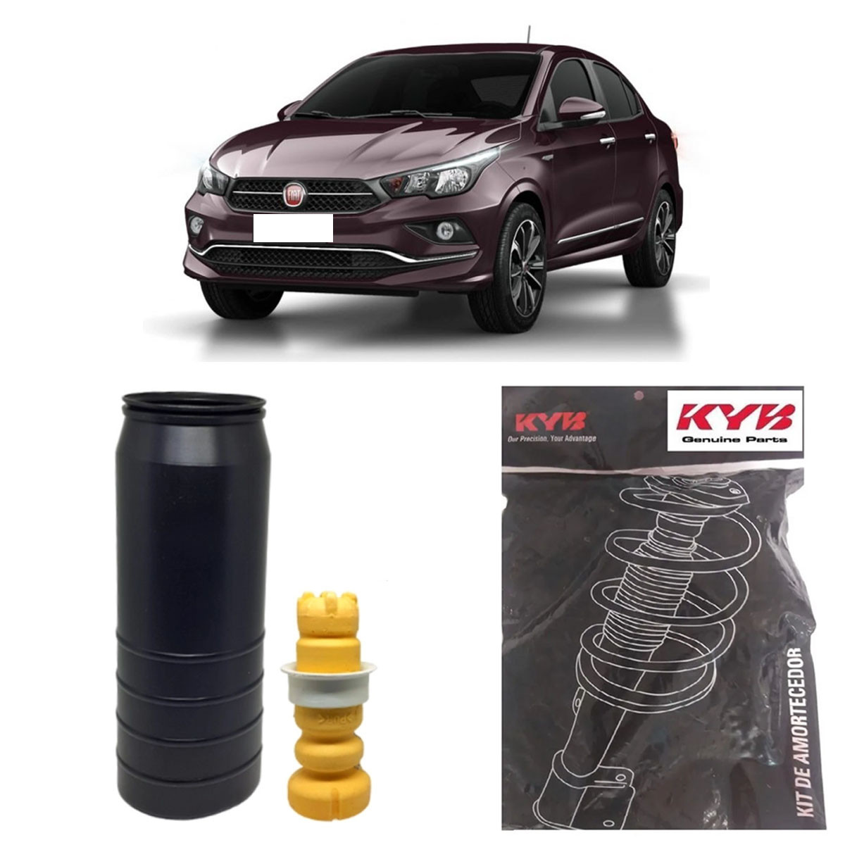 Kit Amortecedor Traseiro Kayaba Fiat Cronos 2017/ SB0010