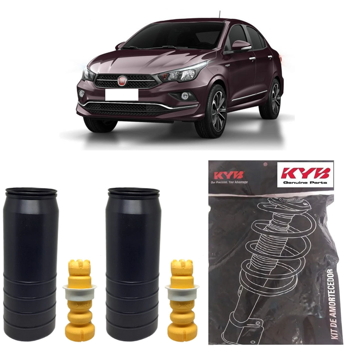 Kit Amortecedor Traseiro Kayaba Fiat Cronos 2017/ (Par)