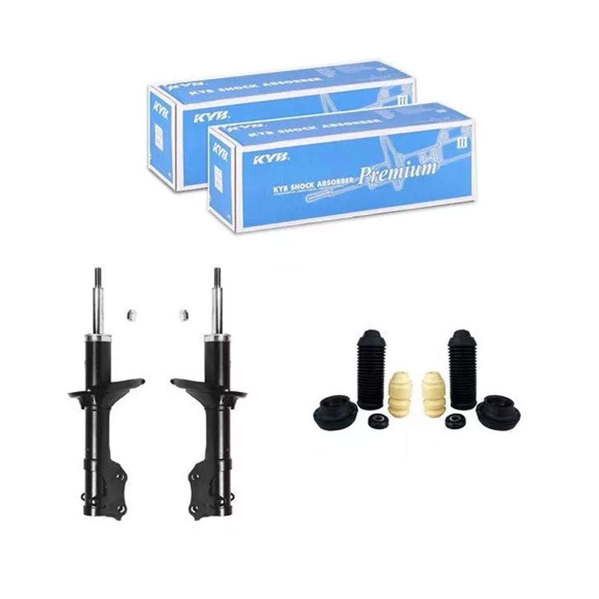 2 Amortecedores Dianteiros Kayaba + Kits Vw Golf Mk3 94/98