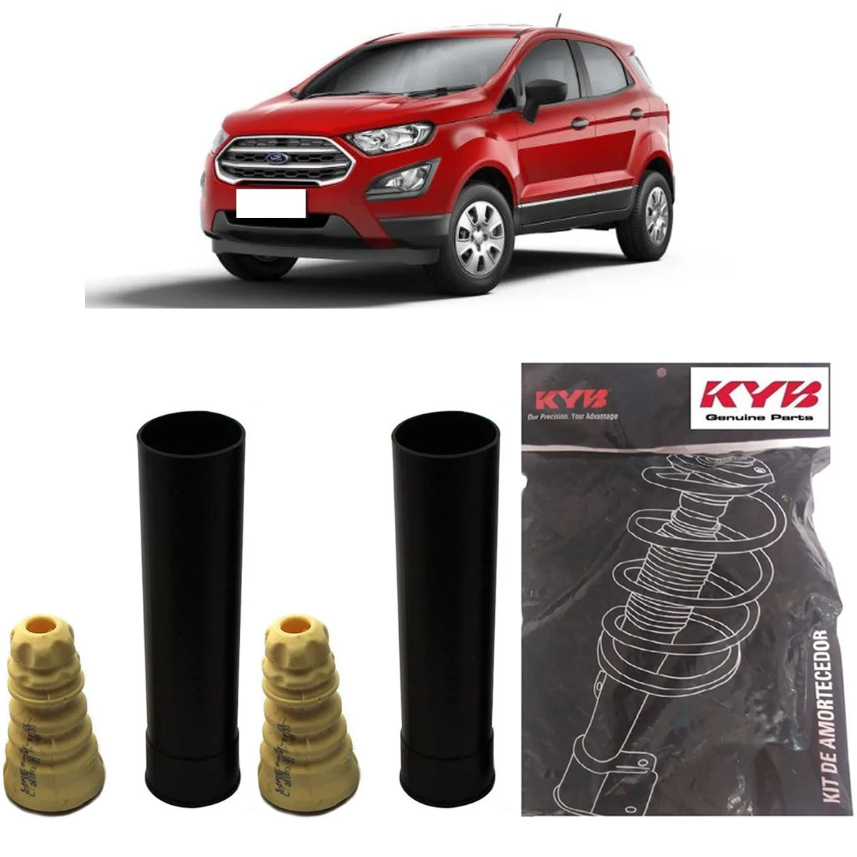 Kit Amortecedor Traseiro Kayaba Ecosport 2013/2021 (Par)