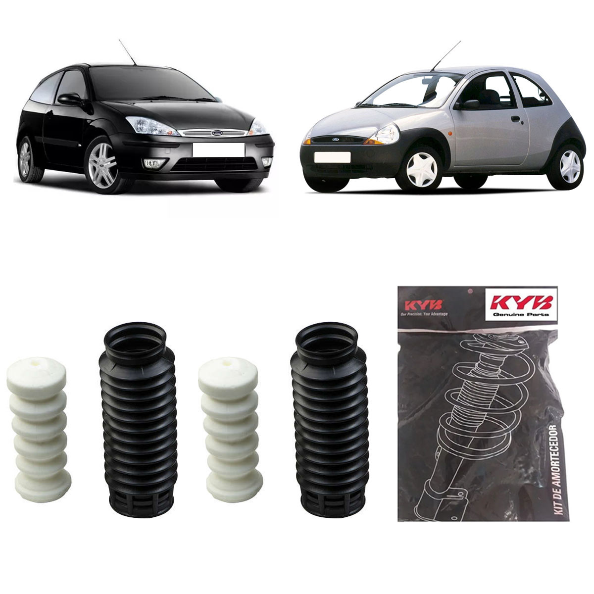 Kit Amortecedor Traseiro Kayaba Focus Mk1 2000/2008 (Par)