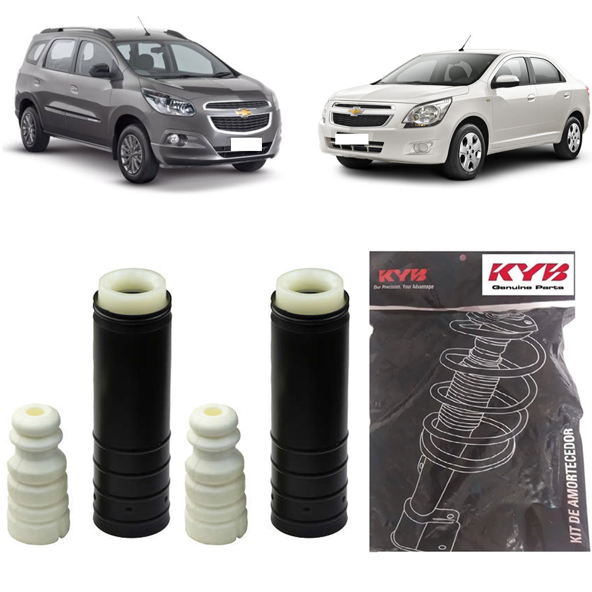 Kit Amortecedor Traseiro Kayaba Gm Cobalt 2011/ (Par)