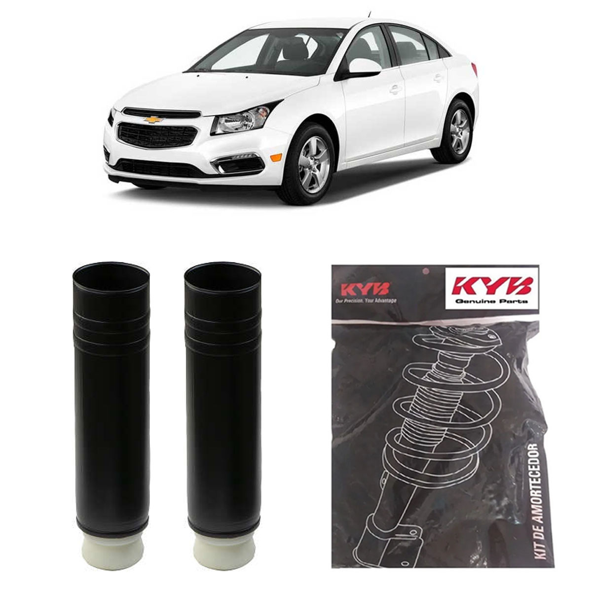 Kit Amortecedor Traseiro Kayaba Gm Cruze 2012/2016 (Par)