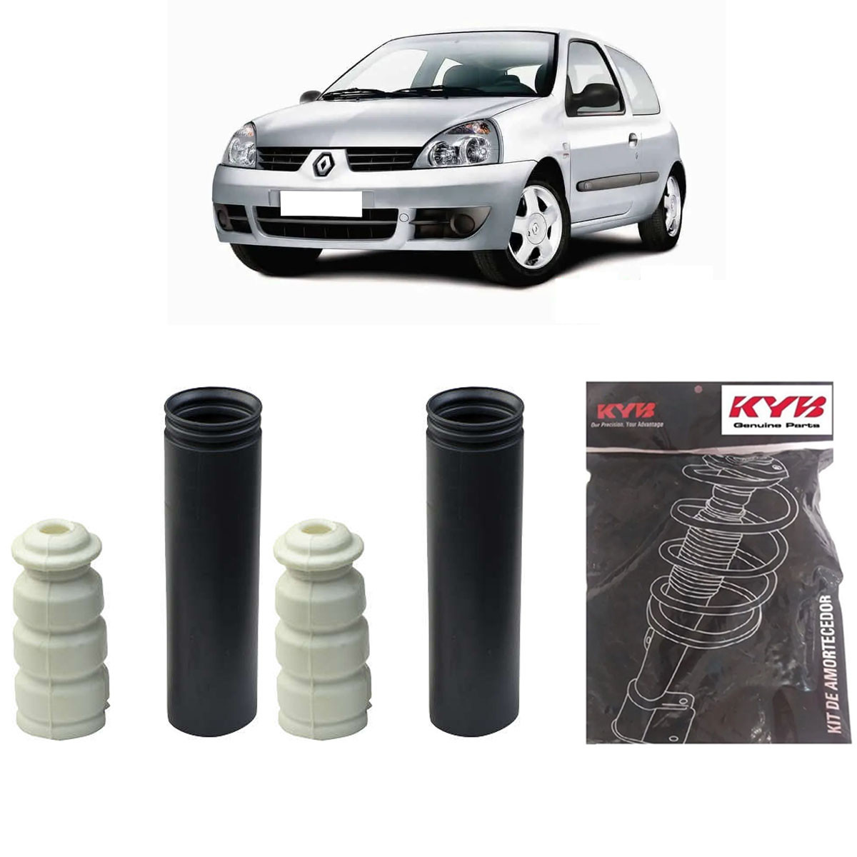Kit Amortecedor Traseiro Kayaba Renault Clio 1999/ (Par)