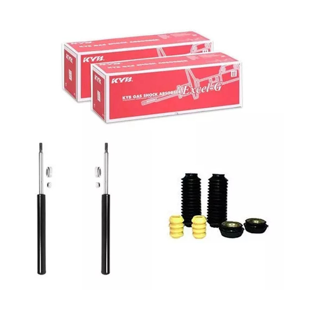 2 Amortecedores Dianteiros Kayaba + Kits Vw Parati G1 80/94
