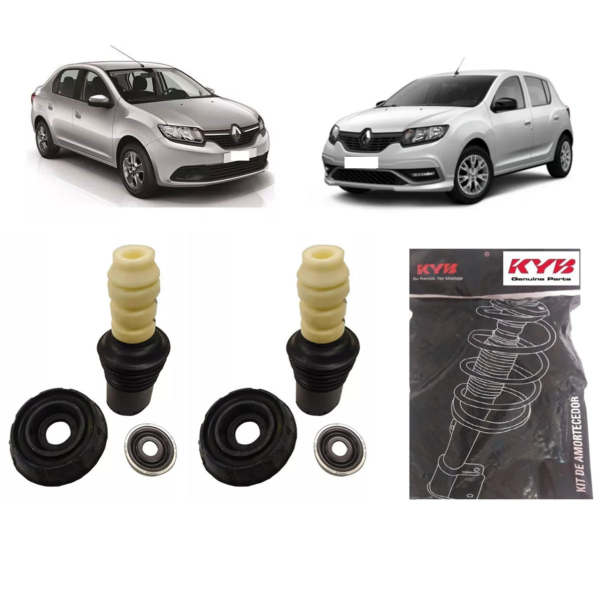 Kit Amortecedor Dianteiro Kayaba Duster 4x2 2012/ (Par)