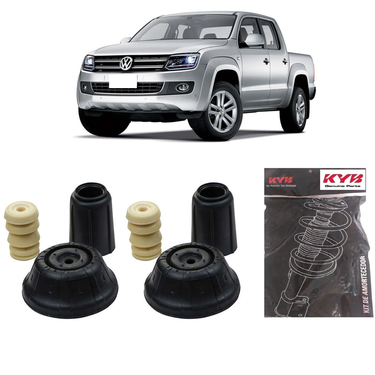 Kit Amortecedor Dianteiro Kayaba Vw Amarok 2010/ (Par)