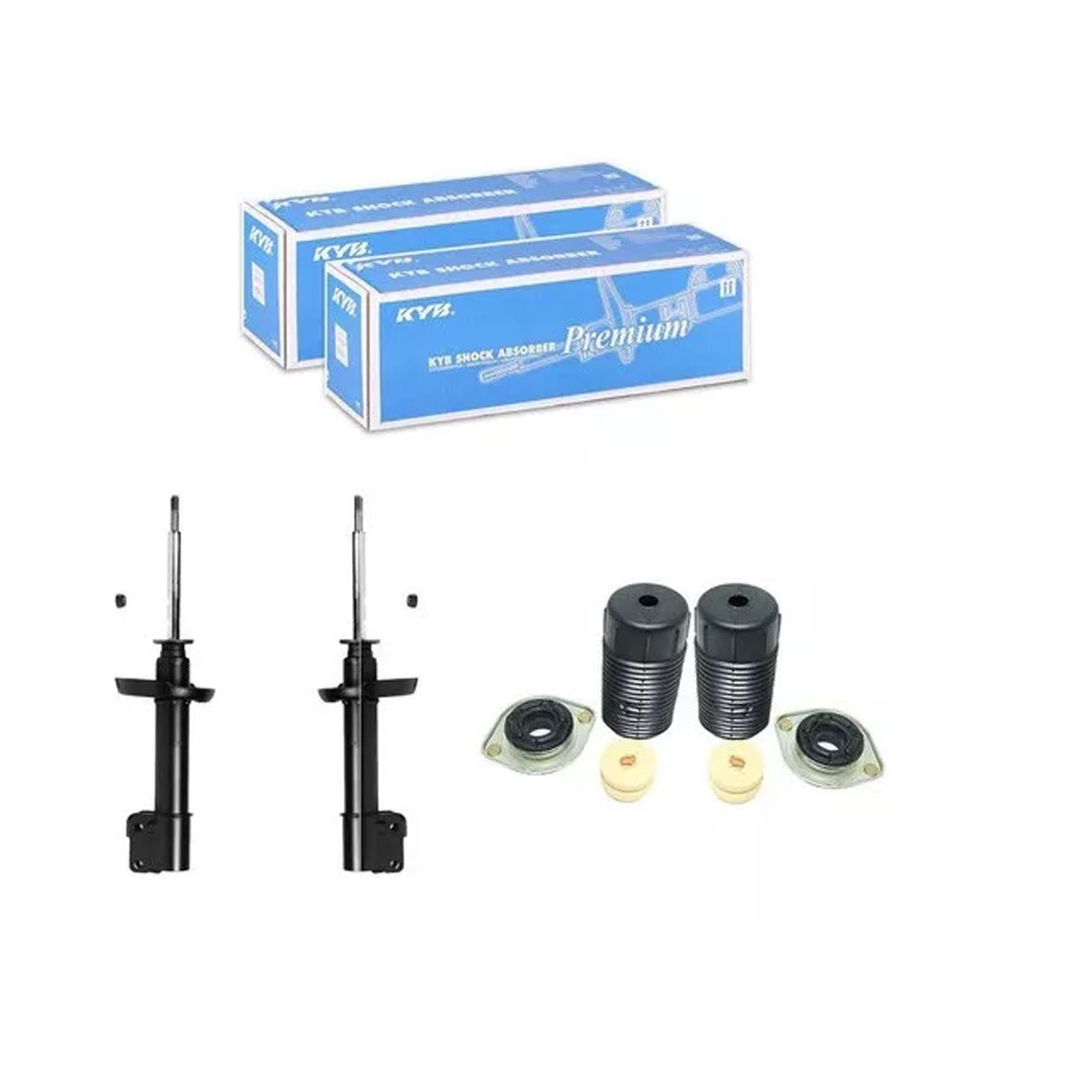 2 Amortecedores Dianteiros Kayaba + Kits Gm Corsa 94/12