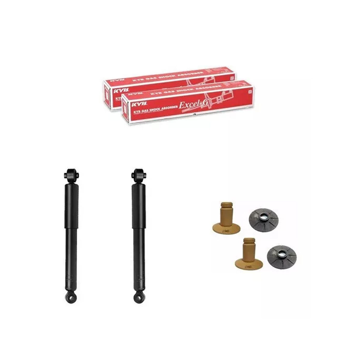 2 Amortecedores Traseiros Kayaba + Kits Gm Montana 03/21