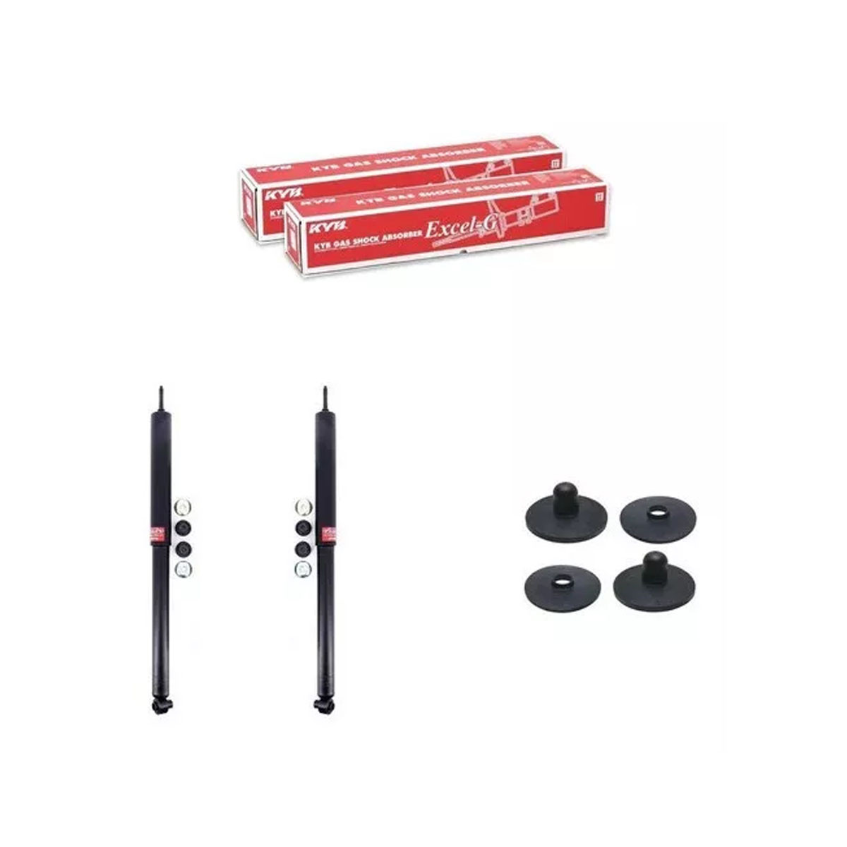 2 Amortecedores Traseiros Kayaba + Kits Gm Omega Sedan 93/98