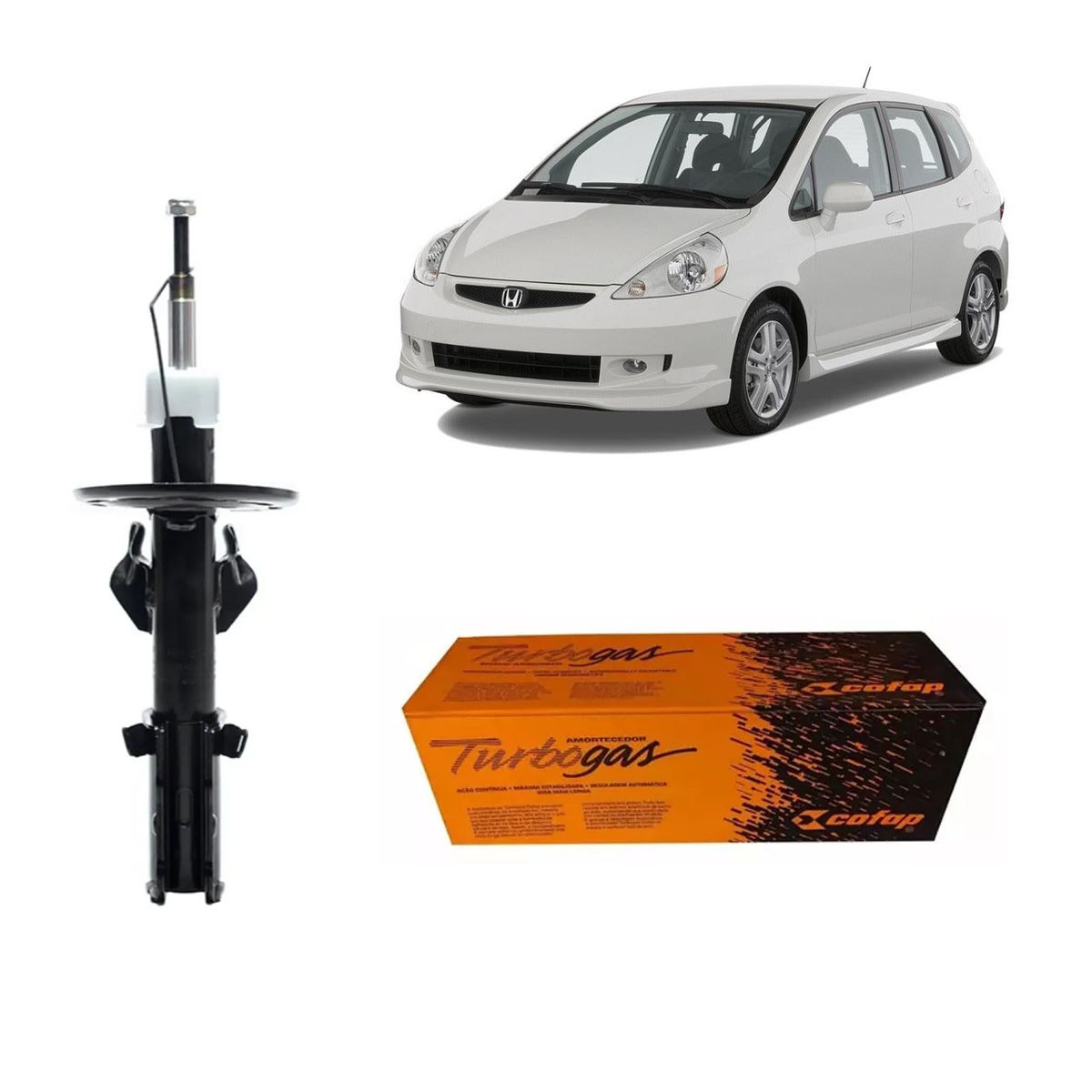 Amortecedor Dianteiro Cofap Honda Fit 2003/2008 GP35943M 
