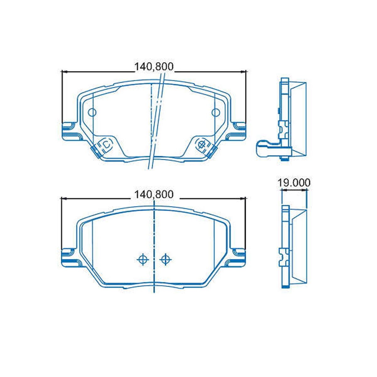 Pastilha Freio Dianteiro Jurid Fiat Toro 1.8 2.0 2.4 2016/ - 2