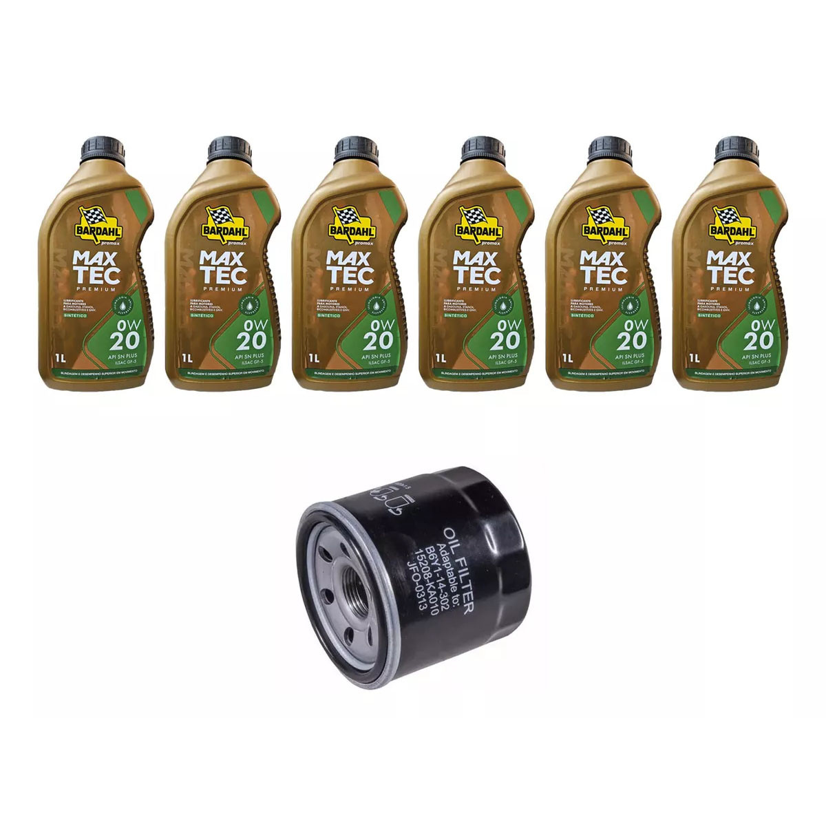 Kit Troca Óleo Bardahl 0w20 Subaru Xv 2.0 2010/