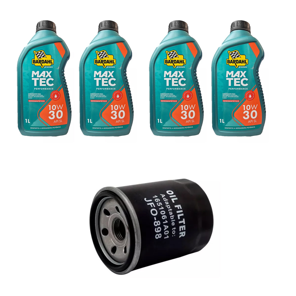 Kit Troca Óleo Bardahl 10W30 Suzuki Ignis 1.3 16V 2003
