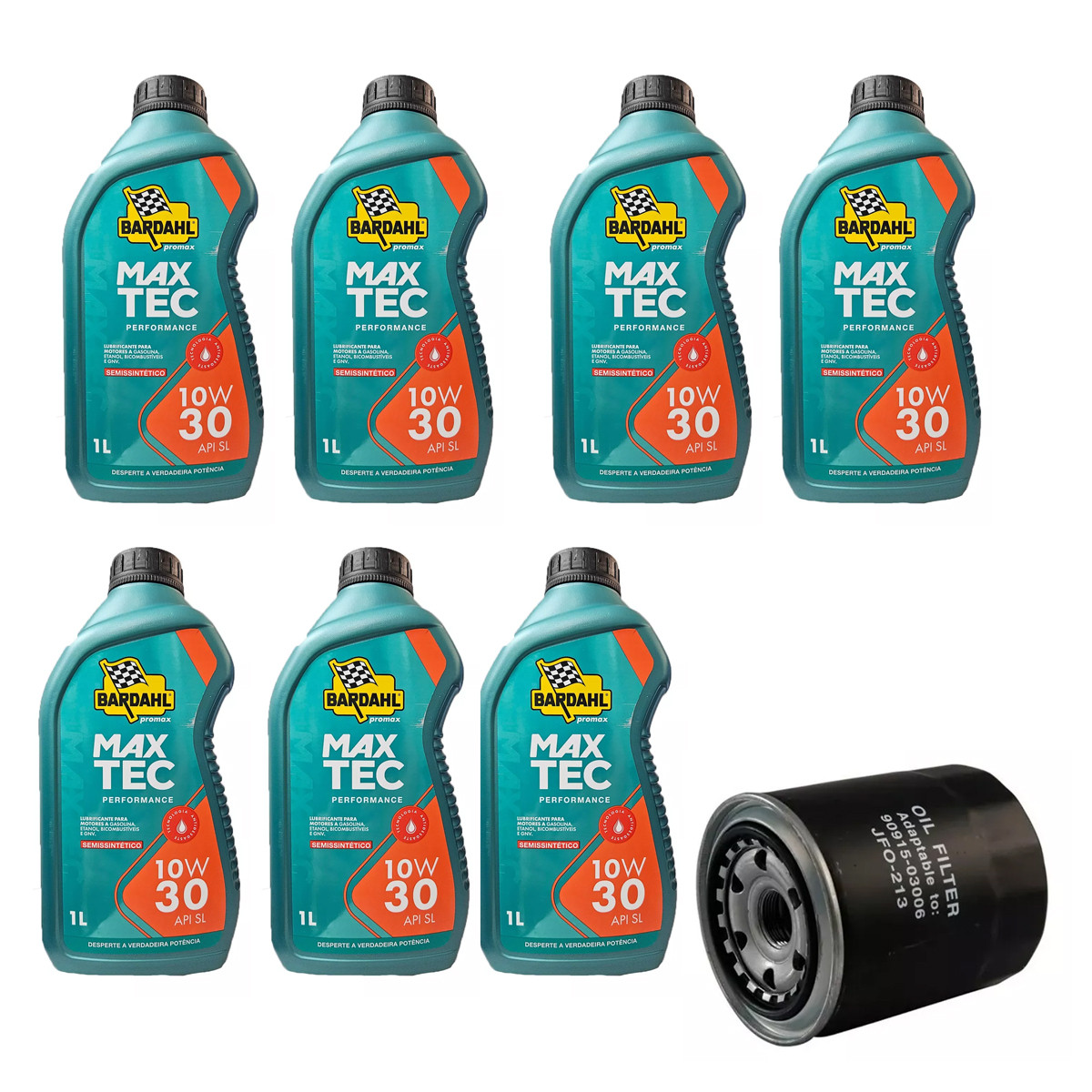 Kit Troca Óleo Bardahl 10W30 Hilux Sw4 2.7 3RZFE 1998/2000