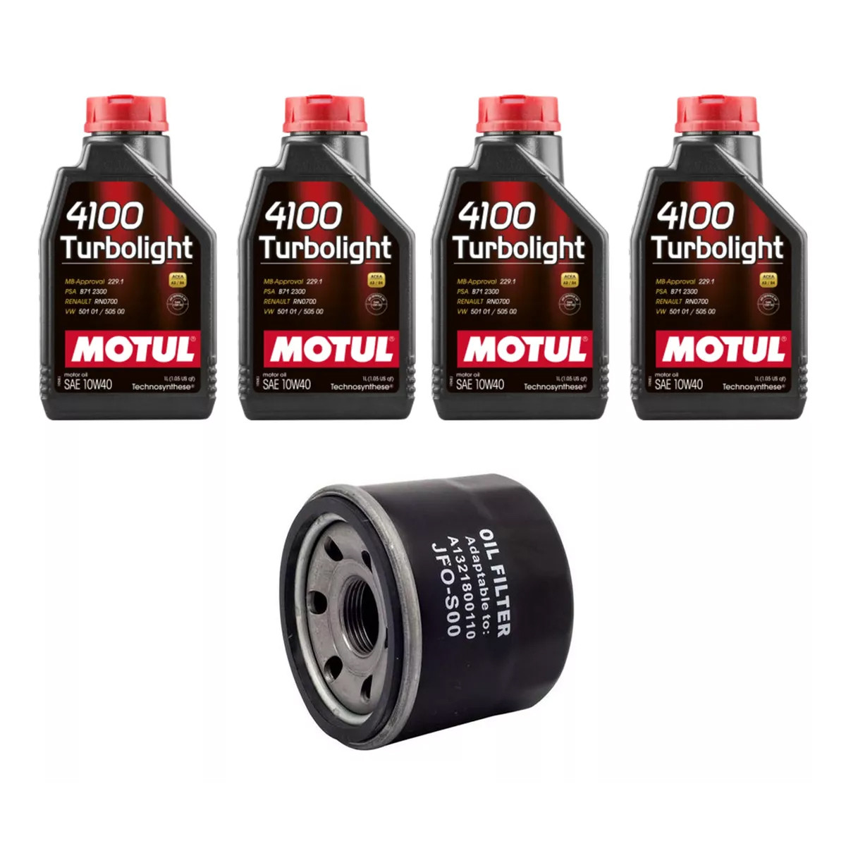 Kit Troca Óleo Motul 4100 Smart For Two 1.0 12V 2010/