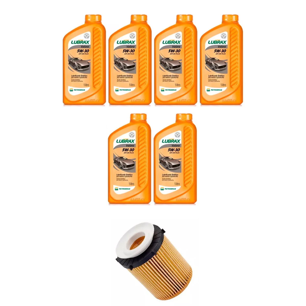 Kit Troca Óleo Lubrax 5w30 Mercedes A200 1.6 2012/