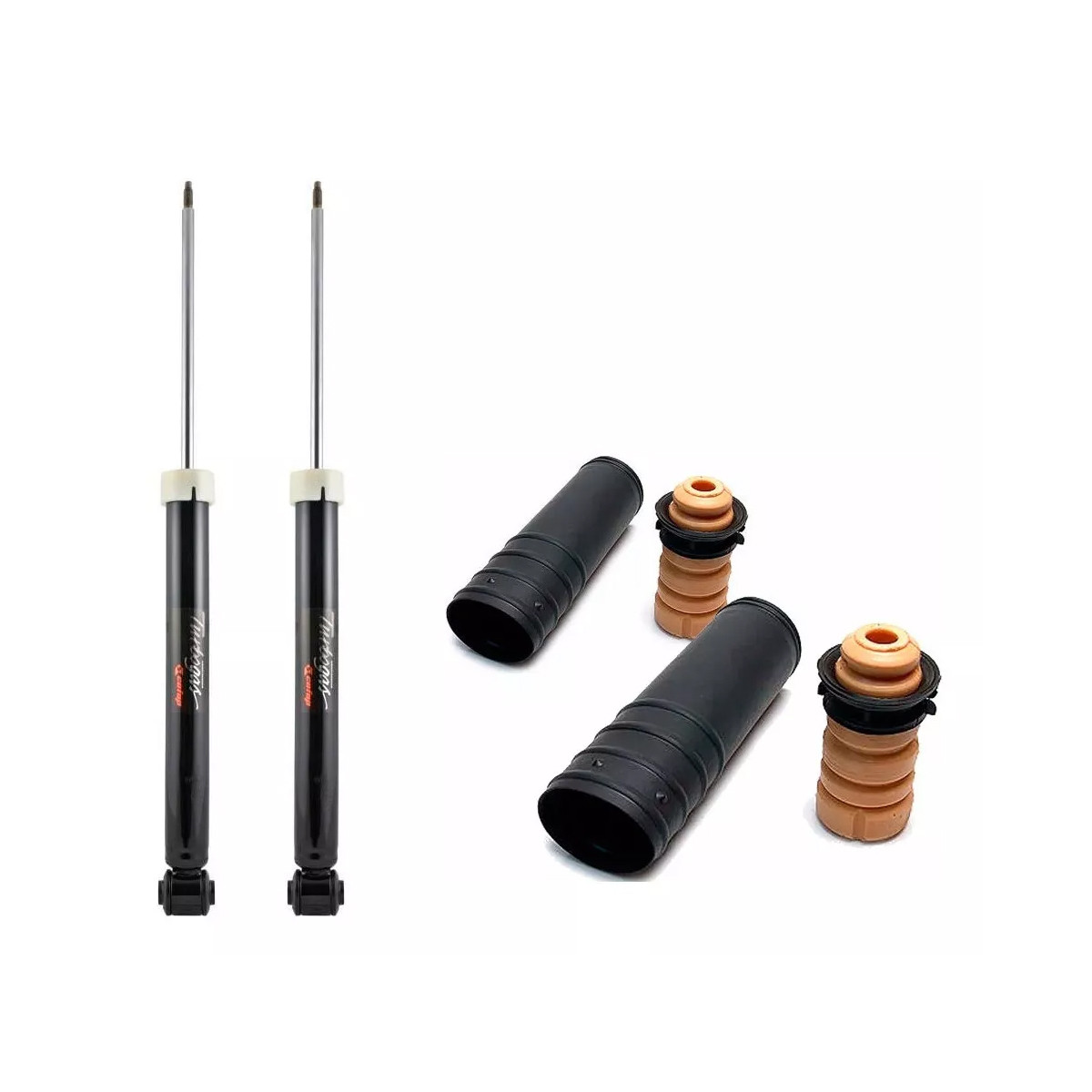 2 Amortecedores Traseiros Cofap + Kits Gm Onix 12/19 Primsa 12/19 Sonic 12/14