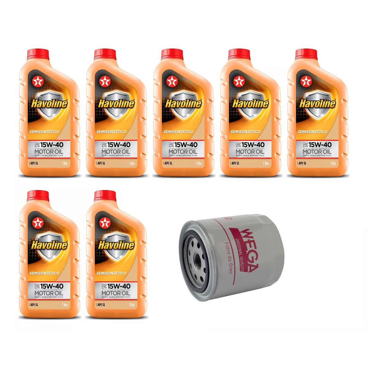 Kit Troca Óleo Havoline 15w40 Ford Ranger 4.0 V6 Gasolina 1995/2003
