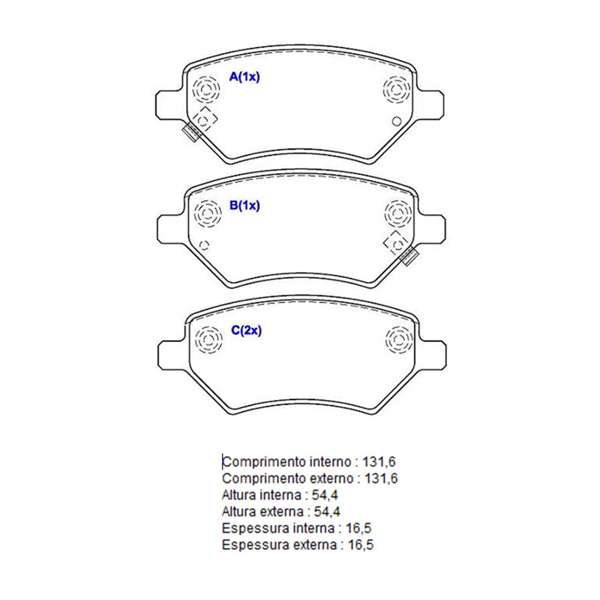 Pastilha Freio Dianteiro Syl Chery Arrizo 5 19/ Celer 13/ Cielo 10/ Tiggo 10/ - 2