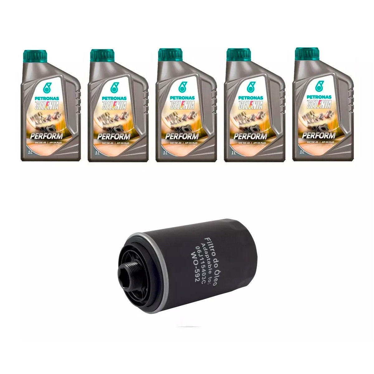 Kit Troca Oleo Selenia 5w40 Audi A4 Tfsi 2.0 2008/2012 Q3 Tfsi 2.0 2012/