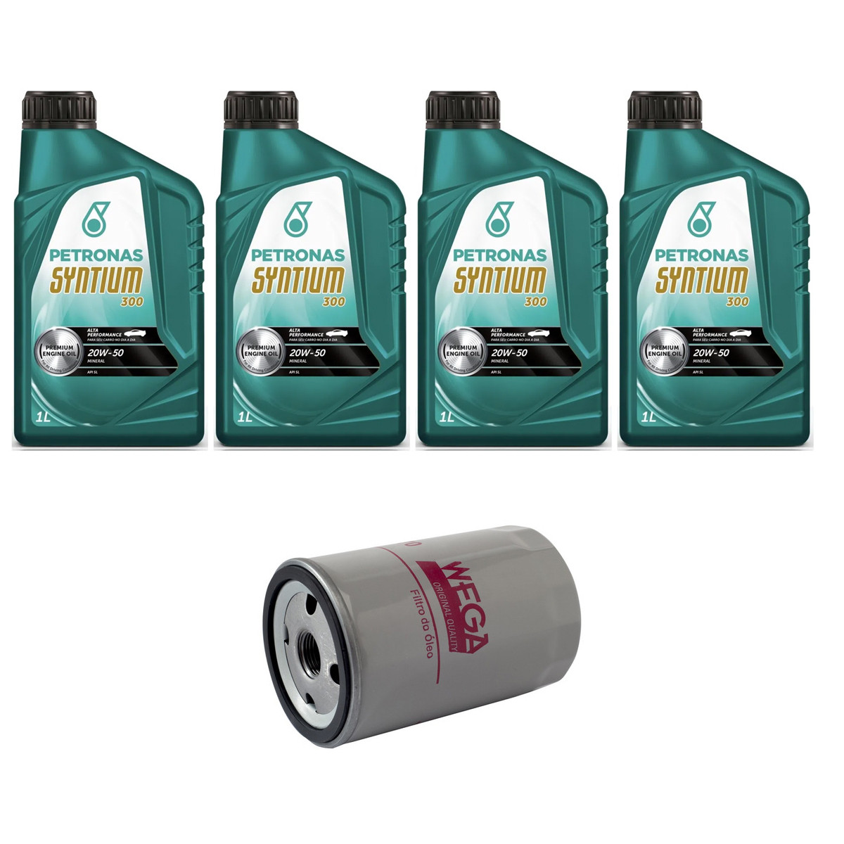 Kit Troca Oleo Syntium 20w50 Vw Golf G3 1.8 2.0 1991/1997