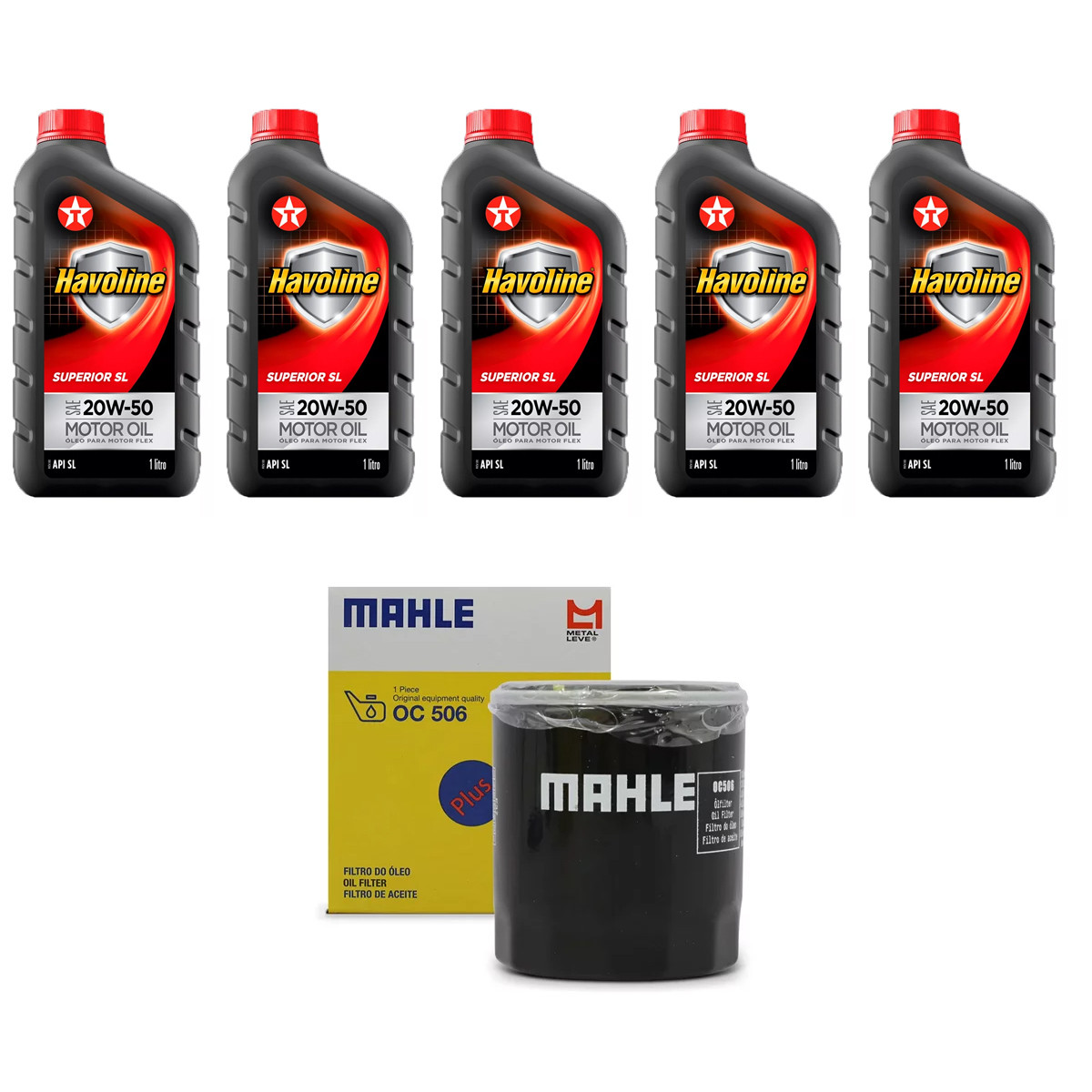 Kit Troca Óleo Havoline 20w50 Ford Escort 1.8 16V Zetec 1996/2003