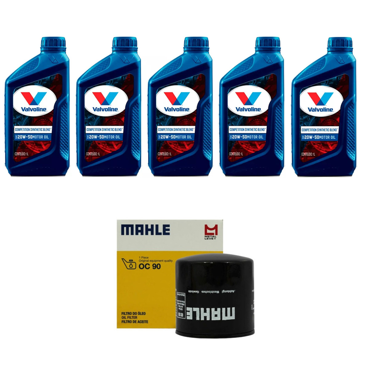 Kit Troca Oleo Valvoline 20w50 Gm Kadett 1.8 8v 1989/1998