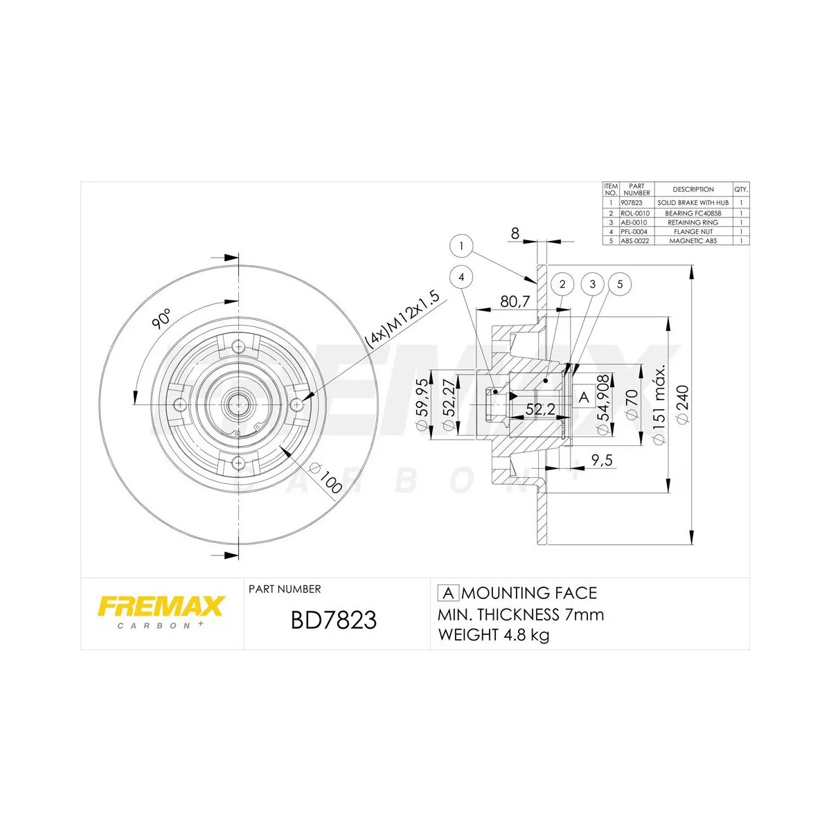 Disco Freio Traseiro Fremax Clio 1.0 1.6 1999/2016 (par) BD7823KT - 2
